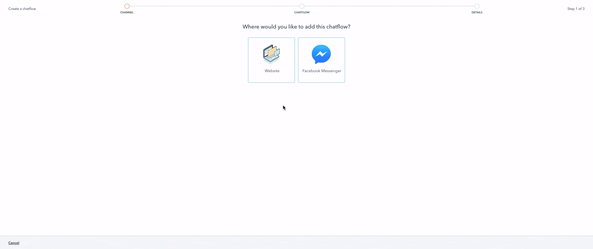 chatflow 選擇 bot ×
