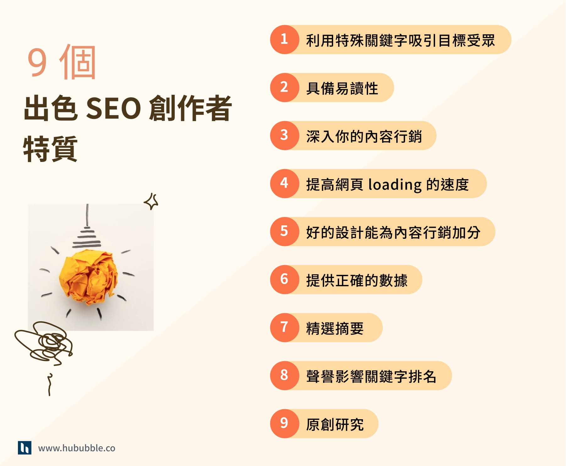seo 創作者特質