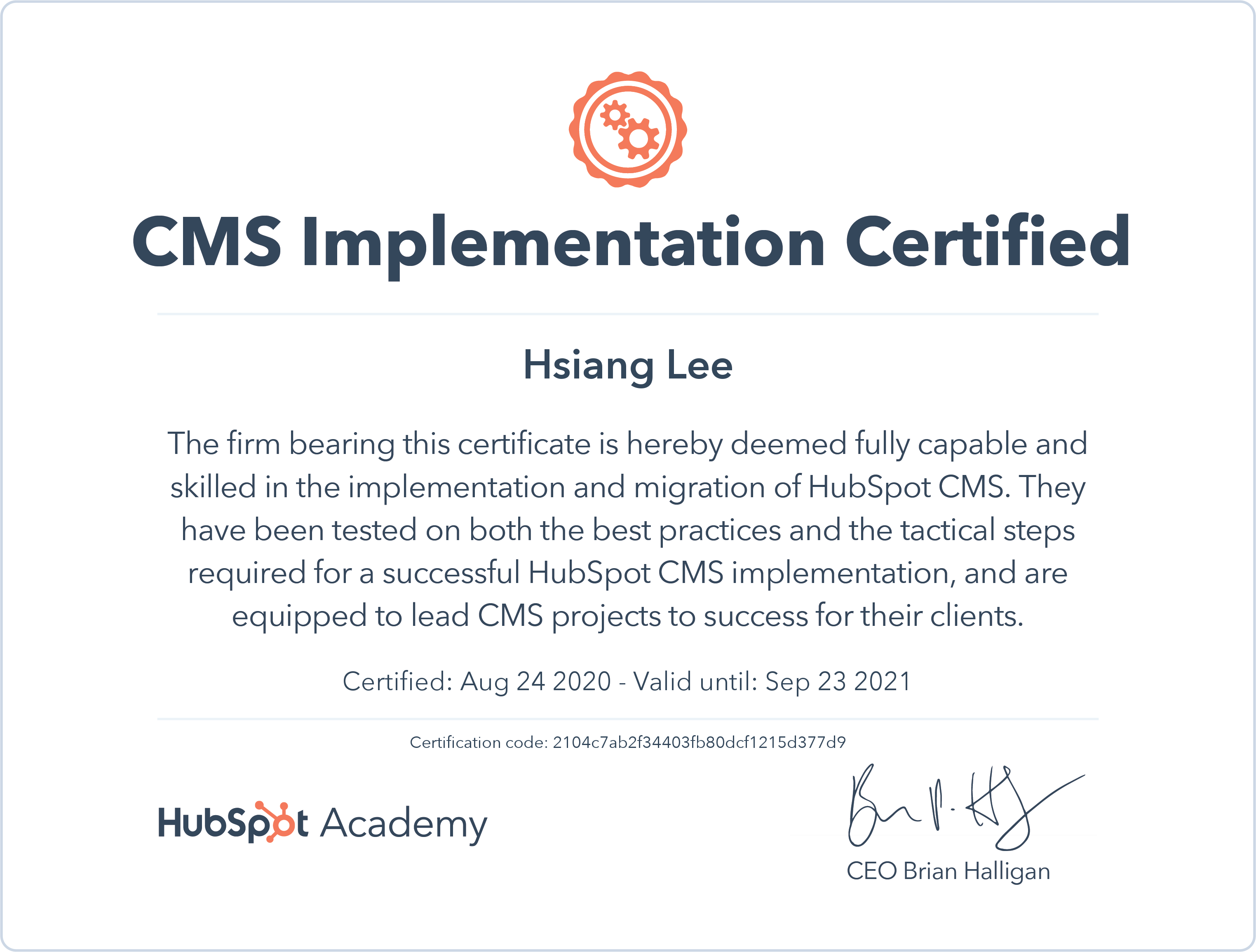 cms-implementation-certified_hsiang cms-implementation-certified_hsiang